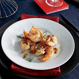Grilled Shrimp with Citrus-Sambal-Oelek Dressing