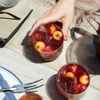 Grilled Stone Fruit Sangria
