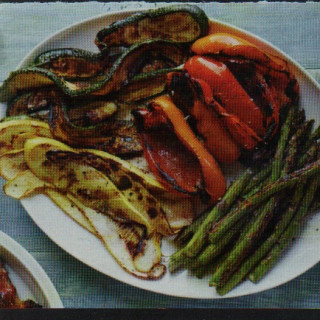 Grilled Summer Vegetables and Romesco Sauce
