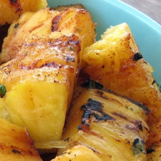 Grilled Tequila-Cilantro Pineapple