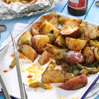 Grilled Potatoes and Peppers Recipe