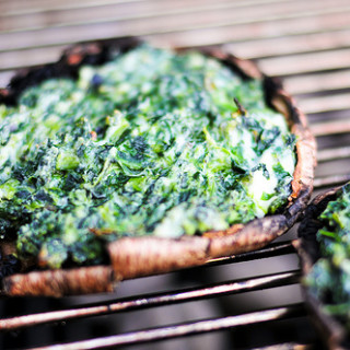 Grilling: Spinach and Cheese Stuffed Portobellos