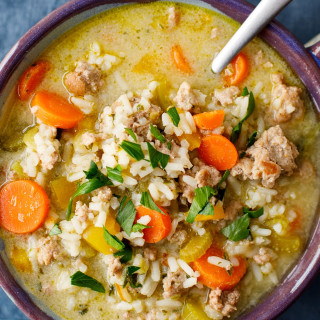 Ground Turkey and Rice Soup Recipe