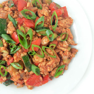 Ground Turkey and Zucchini with Indian Spices
