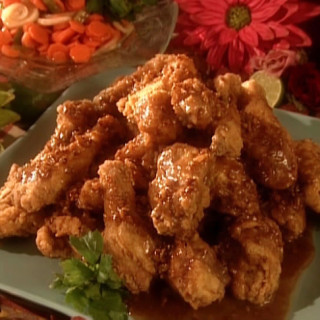 Gussie's Fried Chicken with Pecan-Honey Glaze