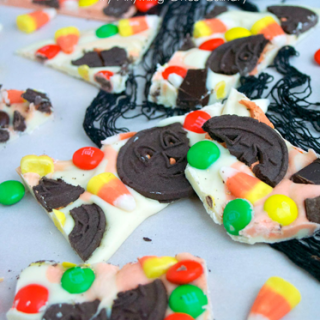 Halloween Candy Bark and Pin Happy with Halloween Recipes