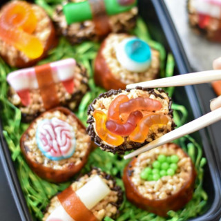 Halloween Candy Sushi
