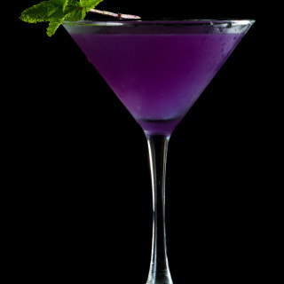 Halloween Cocktail- Purple Martini