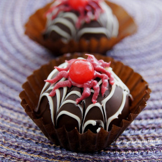 Spooky Spider Chocolate Truffles