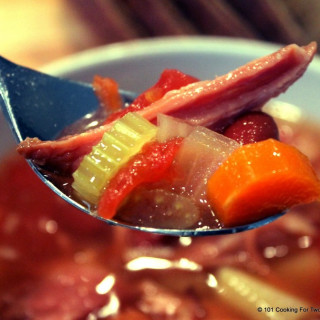 Ham Bone Vegetable Soup – Crock Pot Edition