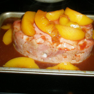 Ham with Peaches