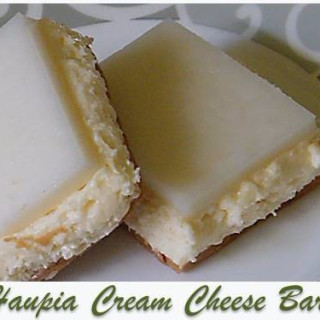 Haupia Cream Cheese Bars