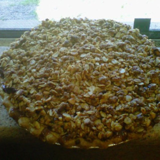 Hazelnut Apple Crumb Pie