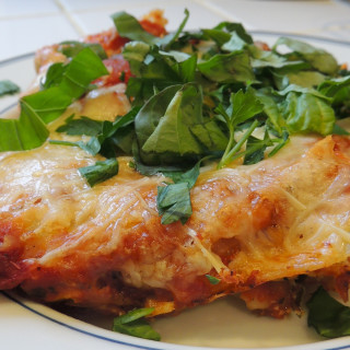 Healthier Vegetarian Lasagna 