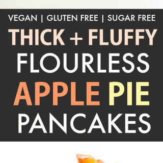 Healthy Flourless Apple Pie Pancakes