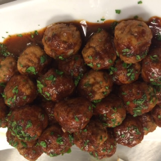 Healthy Meatballs with Low-Sodium BBQ Sauce