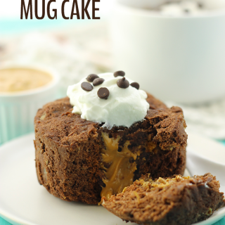 Healthy Peanut Butter Chocolate Mug Cake