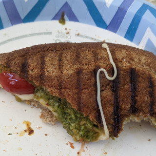 Healthy pesto sandwich