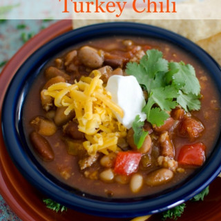 Healthy Turkey Chili {Slow Cooker}