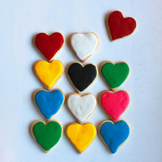 Heart Sugar Cookie with Royal Icing