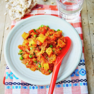 Helen’s sweet potato and red pepper stew