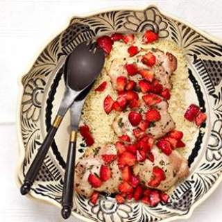 Herb-Crusted Chicken with Fresh Strawberry Relish