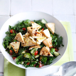 Herb Salad with Pita Croutons | Recipes & Meals