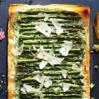 Herbed Ricotta, Asparagus, and Phyllo Tart