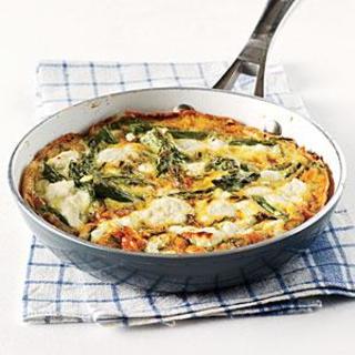 Herby Frittata with Vegetables and Goat Cheese