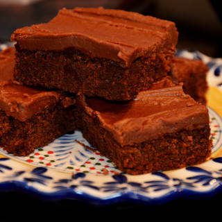 Frosted Hershey Bar Brownies