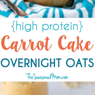 High Protein Carrot Cake Overnight Oats