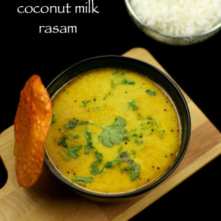 coconut milk rasam recipe | kayi halu rasam | thengai paal rasam