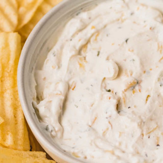 Homemade French Onion Chip Dip {Gluten-free} &raquo; Wheat by the Wayside