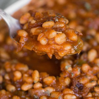 Homemade Instant Pot Baked Beans with Bacon