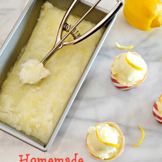 Homemade Lemon Ice