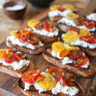 Homemade Ricotta &amp; Roasted Tomatoes- The Little Epicurean