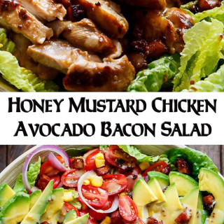 Honey Mustard Chicken Avocado Bacon Salad