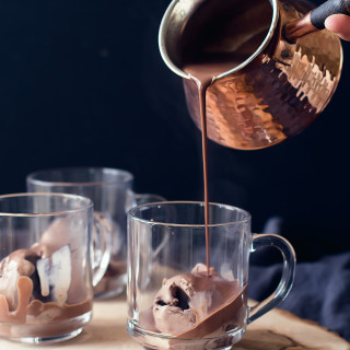 Hot Chocolate Ice Cream Float