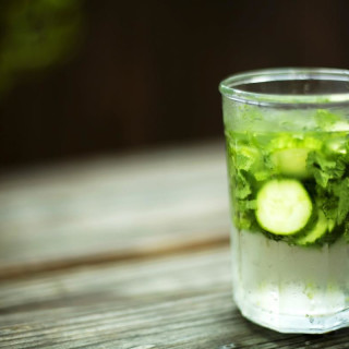 Iced Cucumber Mint Water