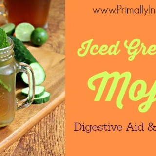Iced Green Tea Mojito (digestive aid and liver detox)
