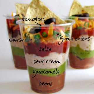 Individual 7 Layer Dip Cups!