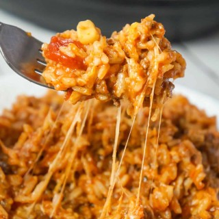 Instant Pot Cheesy Taco Ground Beef and Rice