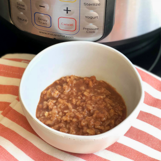 Instant Pot Chocolate Oatmeal