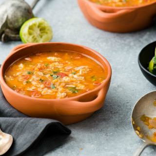 Instant Pot Mexican Lentil & Chicken Soup