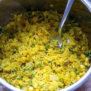 Instant Pot Yellow Rice With Peas and Corn