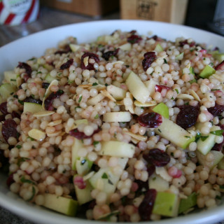 Israeli Couscous with Apples, Cranberries and Herbs