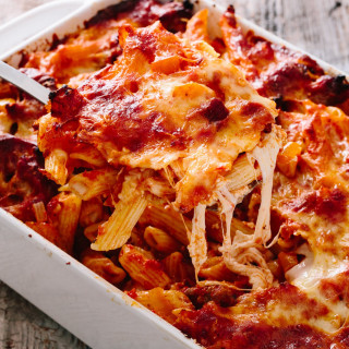 Italian Sausage and Peppers Baked Ziti
