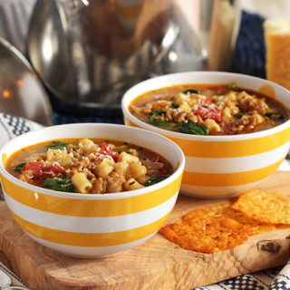 Italian Sausage Soup with White Beans and Spinach