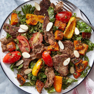 Italian-Style Beef Salad with Roasted Vegetables &amp; Creamy Balsamic Dres