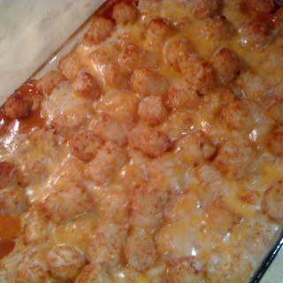 Jamison's spicy tater tot casserole